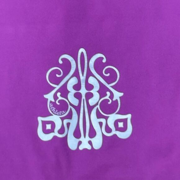 Athleta Purple Green Zip Up Jacket Women’s Medium - Picture 3 of 5